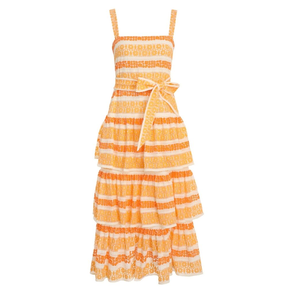 Worn Once. Zimmermann Lace Dresses AU 0 / US 4 orange - Picture 4 of 14